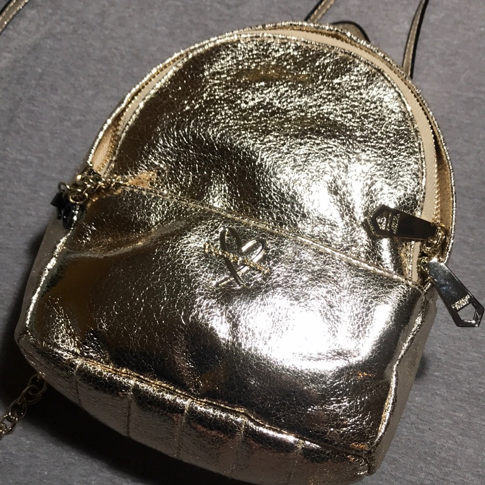 ✨ gold crinkle mini backpack ✨